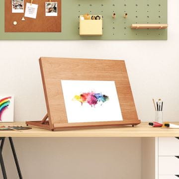 Vidaxl vidaXL Namizno stojalo 65x48x7 cm masivni bukov les