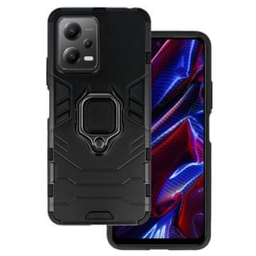shumee Ovitek Ring Armor za Xiaomi Redmi Note 12 5G / Poco X5 črn