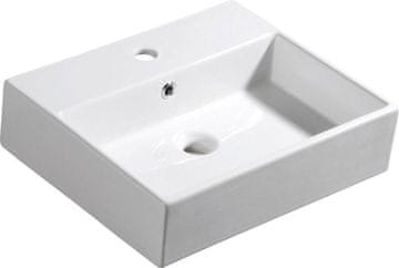 ISVEA Eleganten Keramični Umivalnik PURITY 50x42 cm, Bela