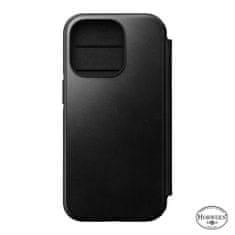 Nomad Ovitek za telefon MagSafe Folio, usnjen, črn, iPhone 14 Pro