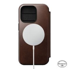 Nomad Ovitek za telefon MagSafe Folio, usnjen, rjav, iPhone 14 Pro