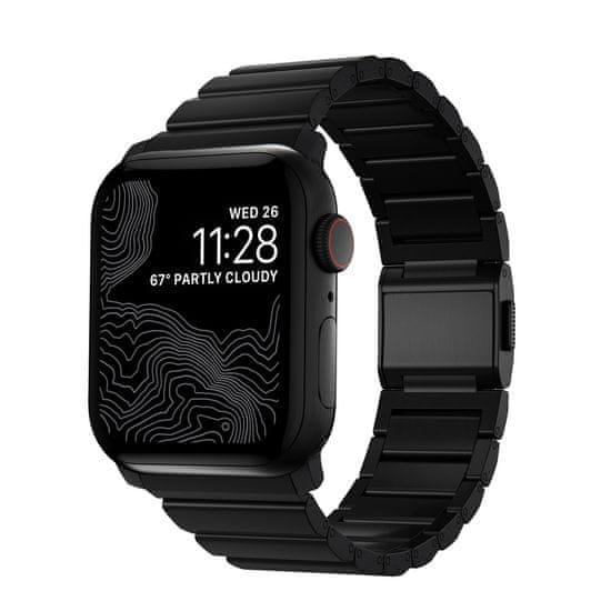 Nomad Pas za uro, črn, Apple Watch Ultra (49 mm) 8/7 (45 mm)/6/SE/5/4 (44 mm)/3/2/1 (42 mm)