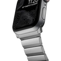 Nomad Pas za uro, srebrn, Apple Watch Ultra (49 mm) 8/7 (45 mm)/6/SE/5/4 (44 mm)/3/2/1 (42 mm)