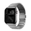 Pas za uro, srebrn, Apple Watch Ultra (49 mm) 8/7 (45 mm)/6/SE/5/4 (44 mm)/3/2/1 (42 mm)