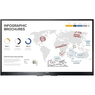 Hisense 75WR6BE interaktivni zaslon, 4K UHD, 60 Hz, 370 nits
