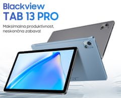Blackview TAB 13 PRO tablični računalnik, 8/128GB, FHD+, WiFi + ovitek, siva