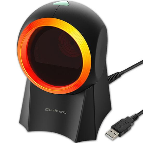 Qoltec Žični namizni čitalnik črtne kode 1d | 2d - Odprodaja