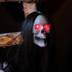 Korbi LED Svetleča Viseča Glava Lobanje 50cm Halloween