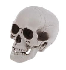 Korbi Siv Plastični Lobanja Dekoracija Halloween 20cm