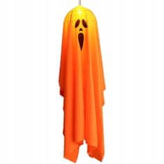 Korbi Halloween Svetleči Obesek Duh 90cm Pomarančasta Dekoracija