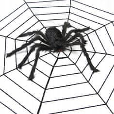 Korbi Veliki Kosmati Umetni Pajek za Halloween Dekoracijo