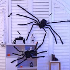 Korbi Veliki Kosmati Umetni Pajek za Halloween Dekoracijo