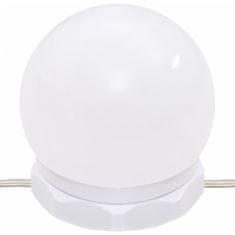 Vidaxl Toaletna mizica z LED lučkami črna 90x42x132,5 cm