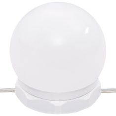 Vidaxl Toaletna mizica z LED lučkami rjavi hrast 86,5x35x136 cm