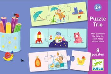 Djeco Puzzle Trio Moj dan 8x3 kosov