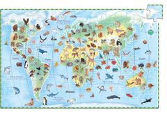 Djeco Puzzle Opazovanje: živali z vsega sveta 100 kosov