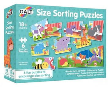 Galt Otroška sestavljanka Kdo je večji in kdo manjši 6x3 kosov