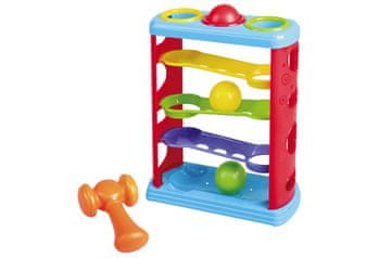 Stolp z žogicami in kladivom 24x10x27 cm