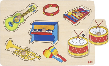Goki Lesena sestavljanka z zvoki Glasbeni instrumenti