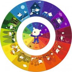 Djeco Okrogla sestavljanka Giant Colors 24 kosov