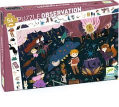 Djeco Puzzle Observation: Šola čarovnije 54 kosov