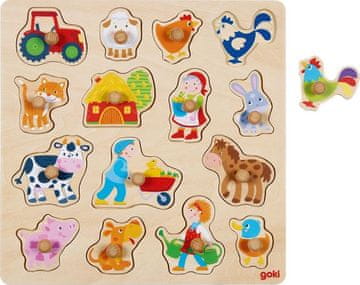 Goki Lesena sestavljanka Življenje na kmetiji