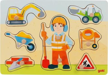 Goki Lesena sestavljanka Gradbeni delavec