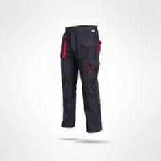 Sara Workwear Delovne hlače KING grafitno-rdeče L (50)