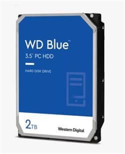 WD HDD Blue 3,5'' 2TB - 7200 vrtljajev na minuto/SATA-III/256MB