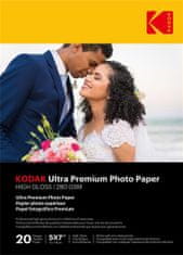 Kodak Ultra Premium Photo RC Gloss (280g/m2) 13x18cm 20 listov