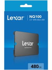 Lexar Lexarjev SSD NQ100 2,5" SATA III - 480 GB (branje/pisanje: 560/480 MB/s)