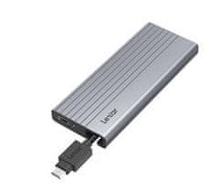 SSD Box E10 M.2 NVMe/SATA, USB 3.2 do 10 Gb/s, z vgrajenim kablom