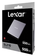 Lexar Lexarjev zunanji SSD 2TB SL210 USB 3.1 (branje/pisanje: 550/450 MB/s)