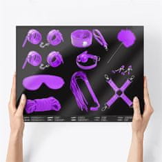 INTOYOU BDSM LINE KOMPLET INTOYOU BDSM Line Bondage Set 10 pcs Purple