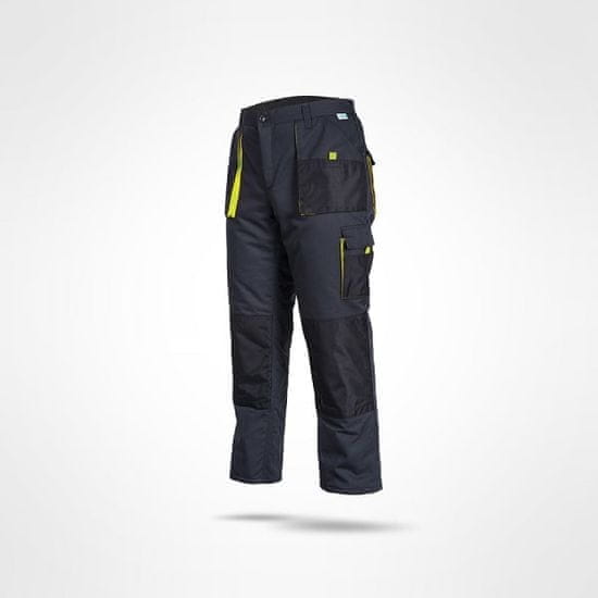 Sara Workwear Delovne hlače KING grafitno-rumene