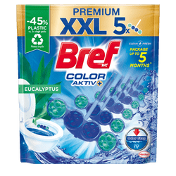  Bref Power Aktiv trda obešanka za WC, evkalipt, 6x50 g