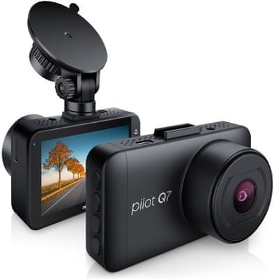 Avto kamera Niceboy Pilot Q7 2k sensor mp4 supercapacitor reža za kartico microSD 2k full HD ločljivost WDR tehnologija