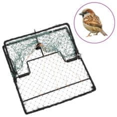 Vidaxl Past za ptice zelena 34x32 cm jeklo