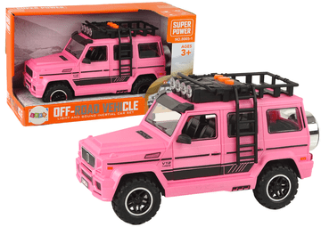 slomart LEAN TOYS Terensko vozilo, roza, V12 Turbine
