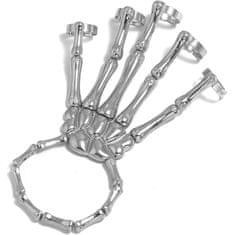 Northix Unikaten ročni nakit - kovina - dizajn okostja 