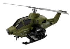 Lean-toys Vojaški set, helikopter s čelado in dodatki