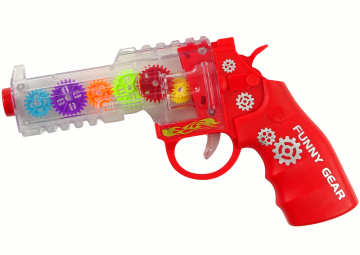 slomart Pištola z lučkami in zvoki LEAN TOYS, rdeča