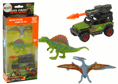 shumee Set figur dinozavrov Auto Rocket Orange