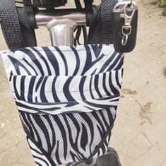 Northix Vodoodporna torba za kolesarske deske - zebrast vzorec 