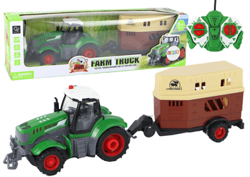 shumee RC traktor na daljinsko upravljanje, prikolica za kmetijski stroj na daljinsko upravljanje 1:24
