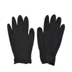 Northix Nitrilne rokavice - Črne - 100 kom - Velike 