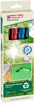 Edding Permanentni marker Ecoline 25, 4 barve