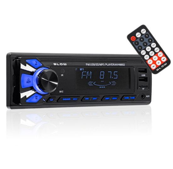 Blow 12V 1DIN avtoradio 4x60W MP3 2xUSB SD MMC