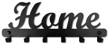 shumee HOME stenski obešalnik, črn