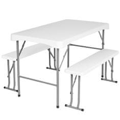 shumee STANLEY vrtna gostinska garnitura miza + 2 klopi
